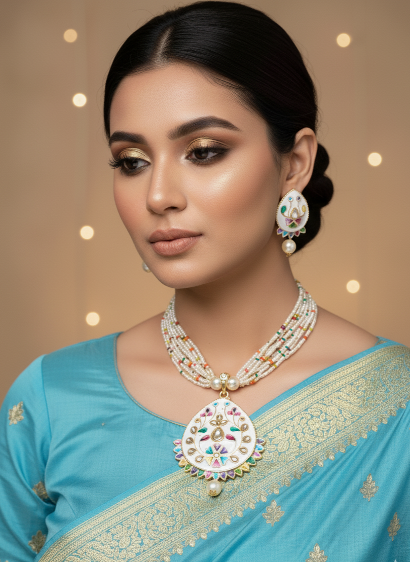 Multicolor Pearl Necklace