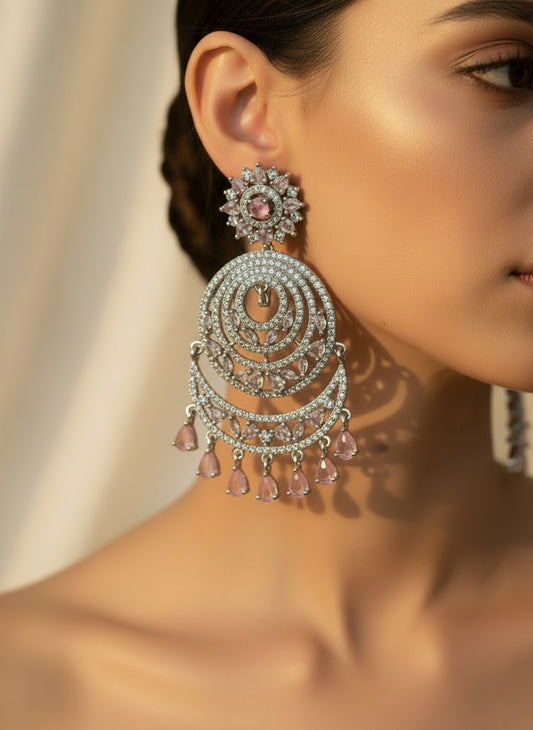 Pastel Pink AD Earrings
