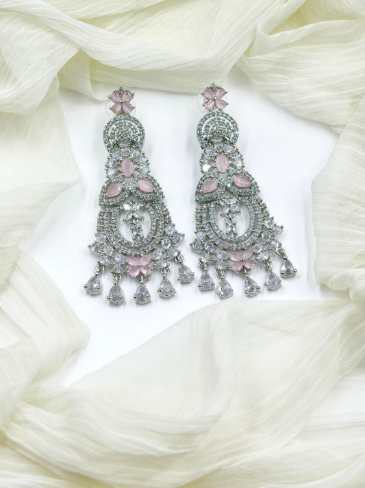 Pastel Pink AD Earrings