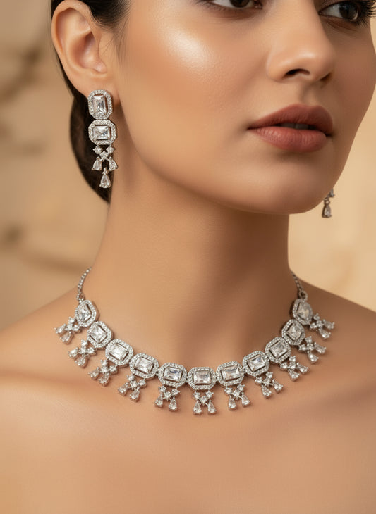 White Stone Necklace