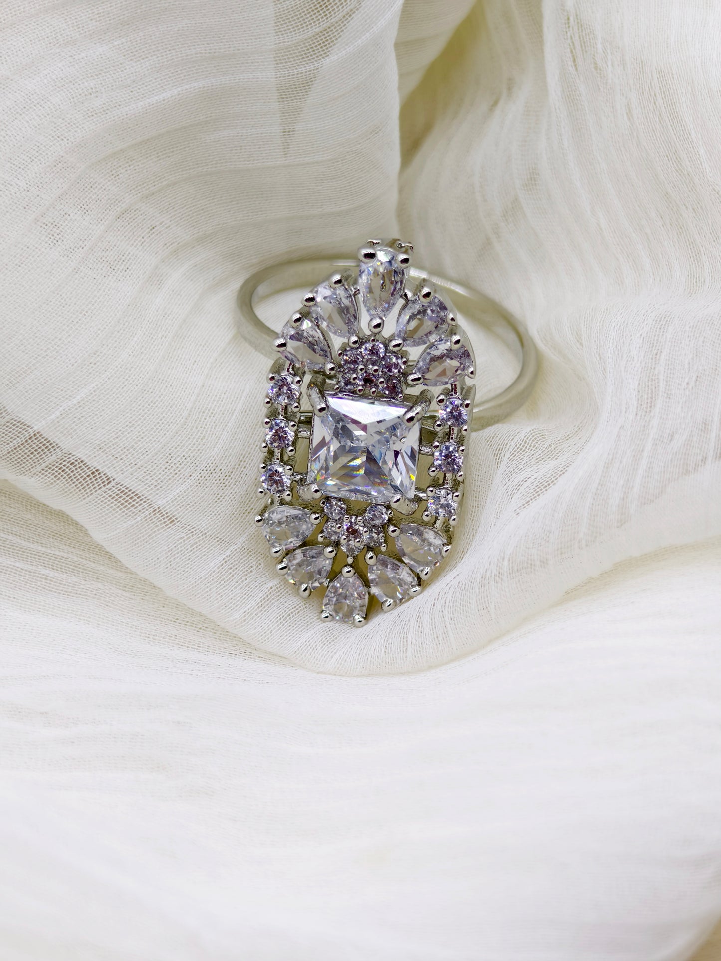 White AD Necklace Set