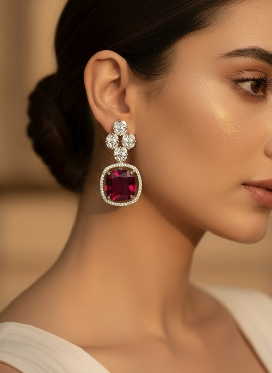 Rani Pink AD Earrings