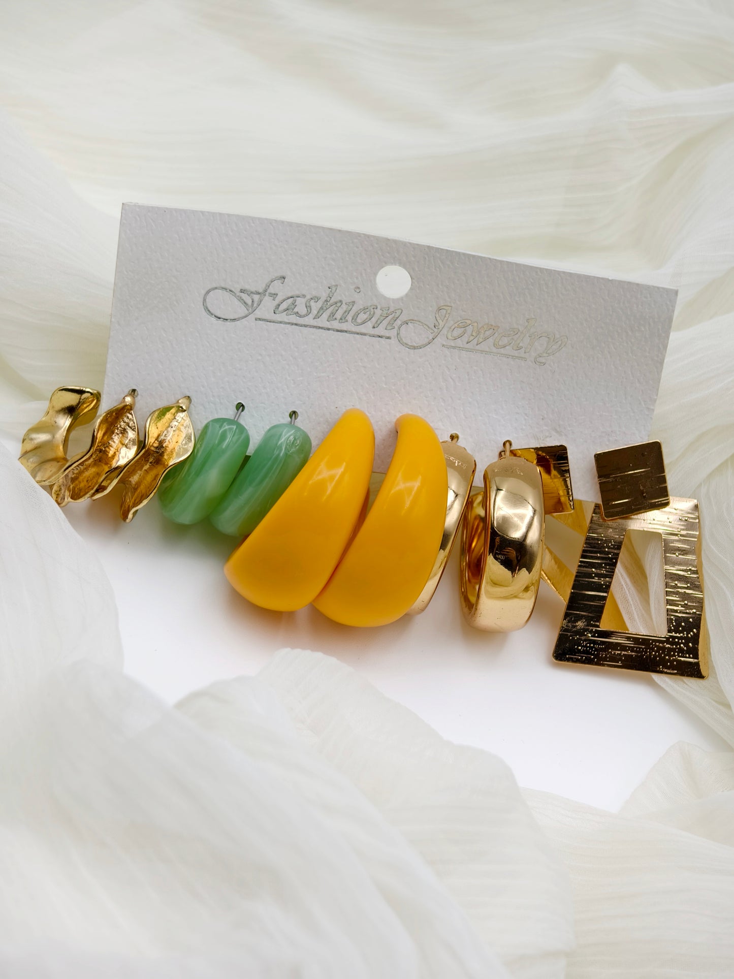 5 Combo Earrings Set