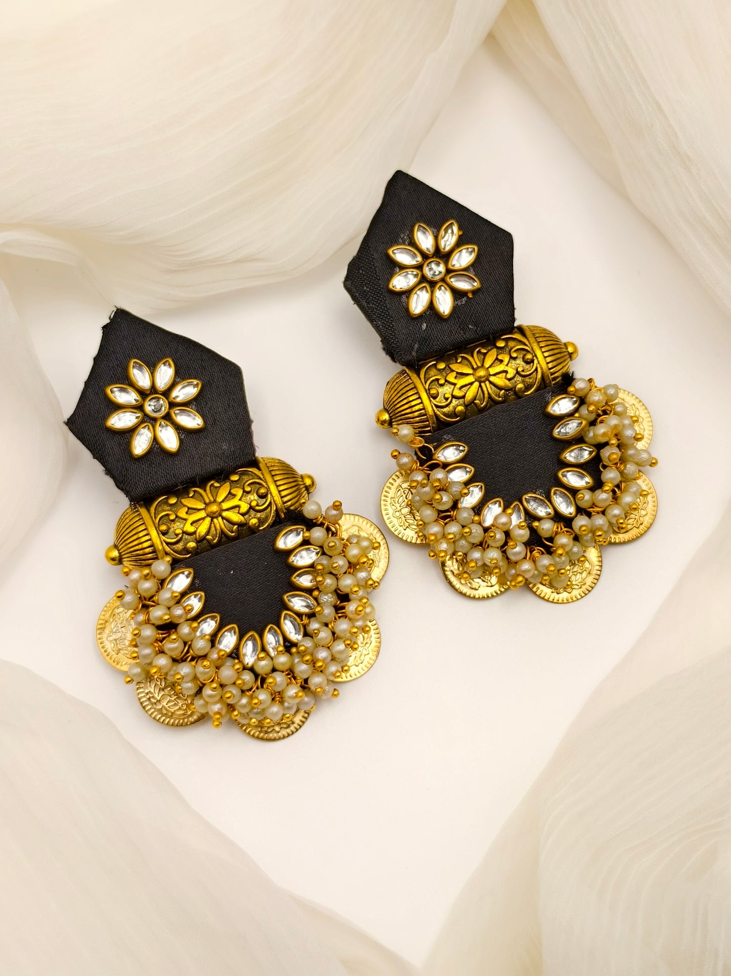 Black Handmade Earrings
