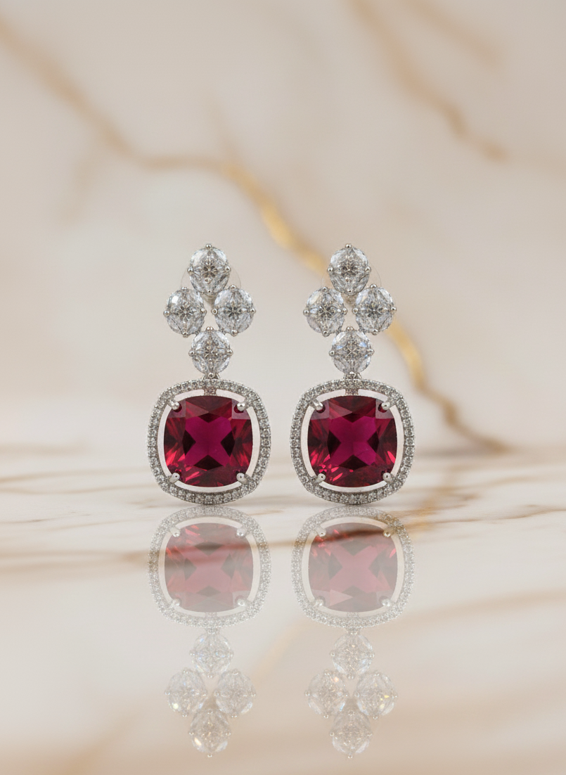 Rani Pink AD Earrings