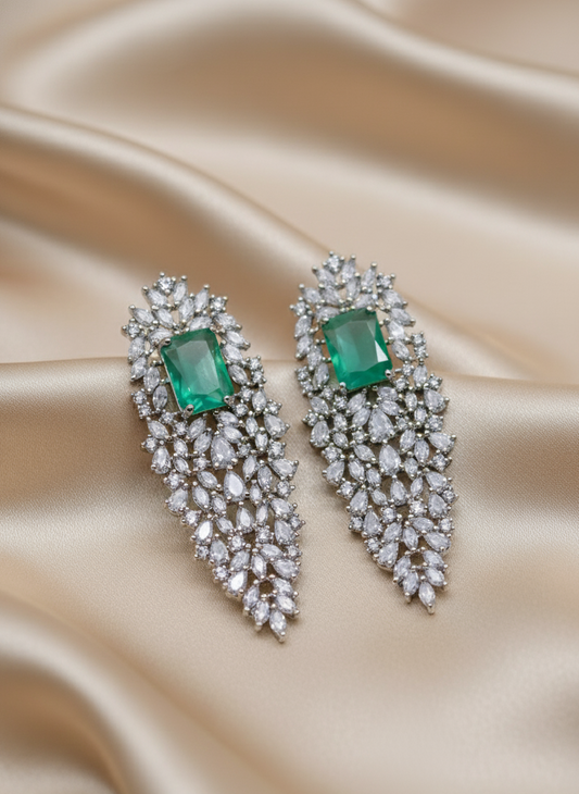 Pastel Green AD Earrings