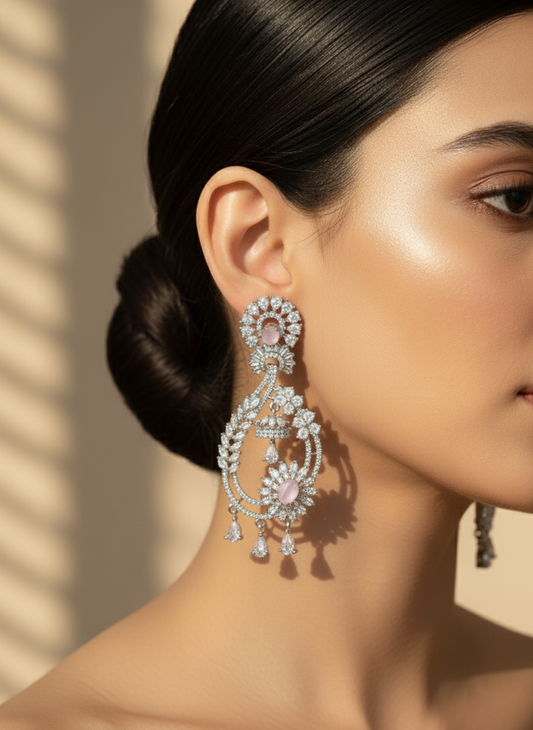 Pastel Pink AD Earrings