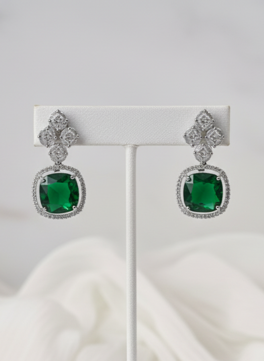 Green AD Earrings