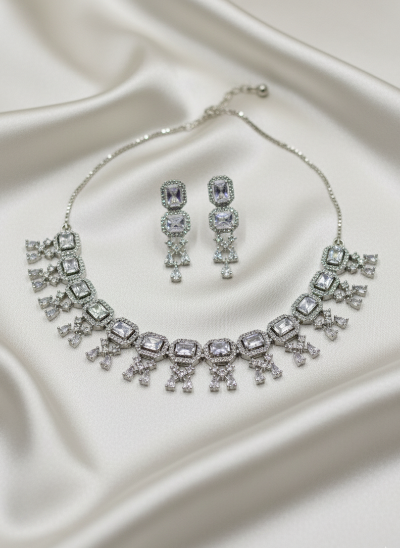 White Stone Necklace