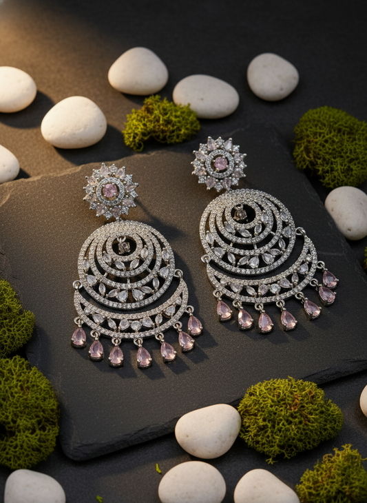 Pastel Pink AD Earrings