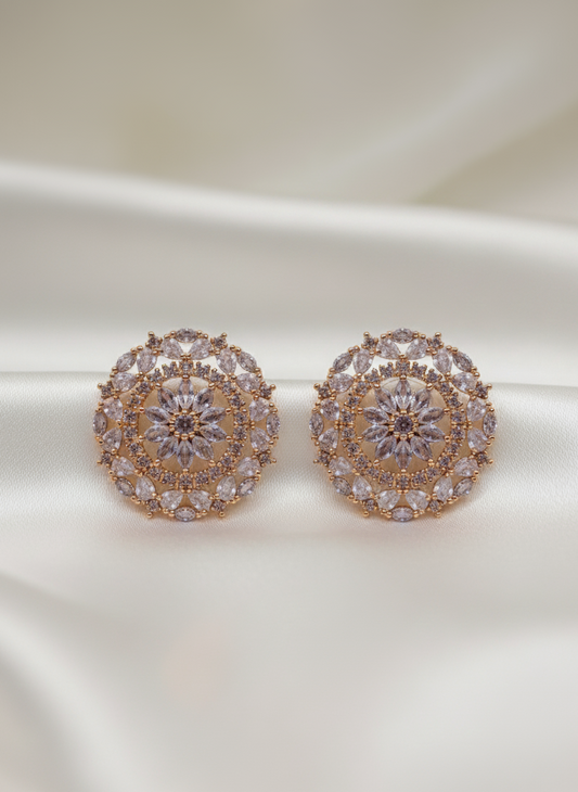 Gold Plated AD Earrings