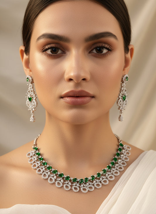 Green AD Necklace Set