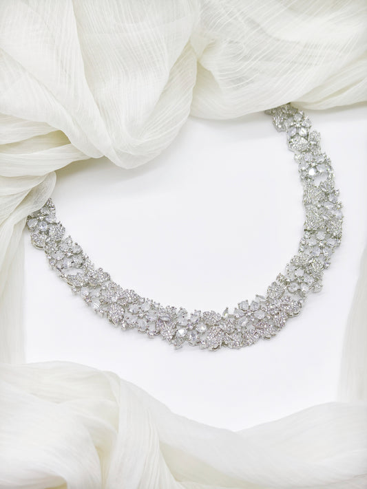 White AD Necklace Set