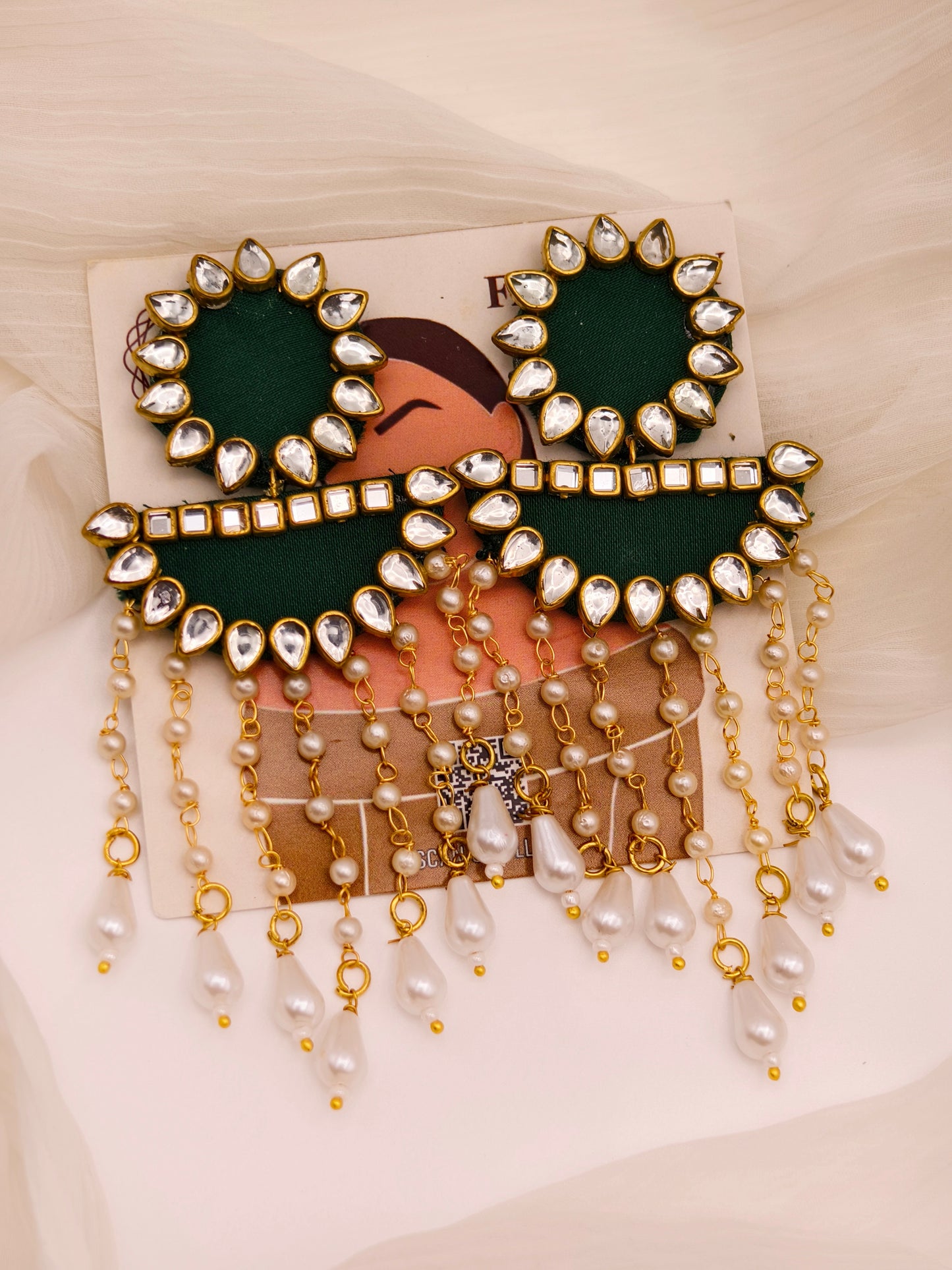 Green Handmade Earrings